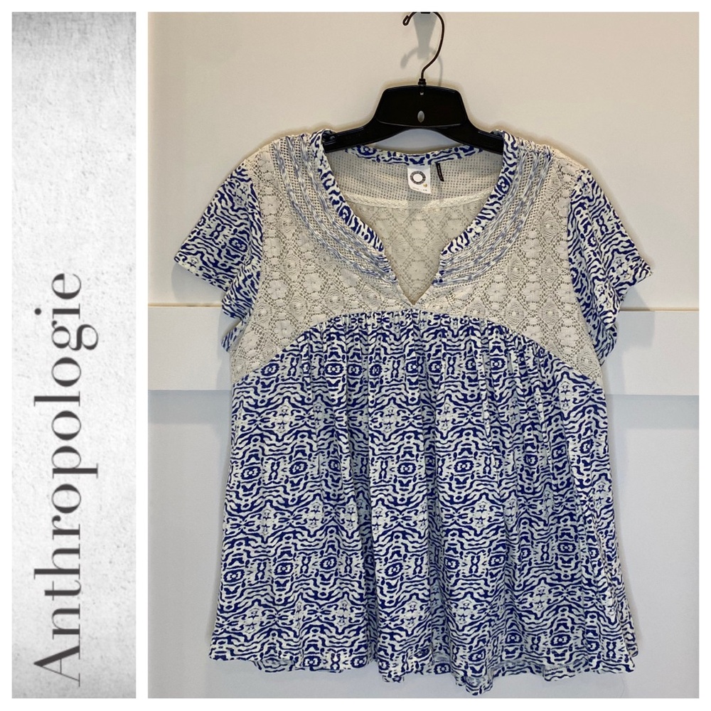Akemi + Kin Lacepeek Top for Anthropologie